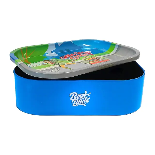 Best Buds Thin Box Rolling Tray with Storage Girl Scout Cookies 3