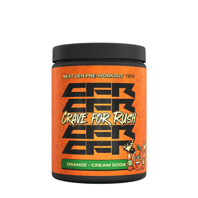 Nanosupps Crave For Rush Preworkout Orange Cream Soda, 400 g
