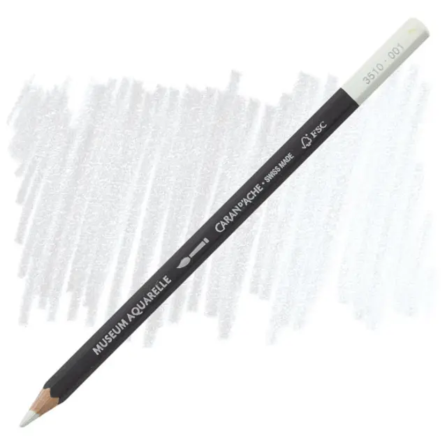 Μολύβι Ακουαρέλας Caran d'Ache Museum Aquarelle - 001 White
