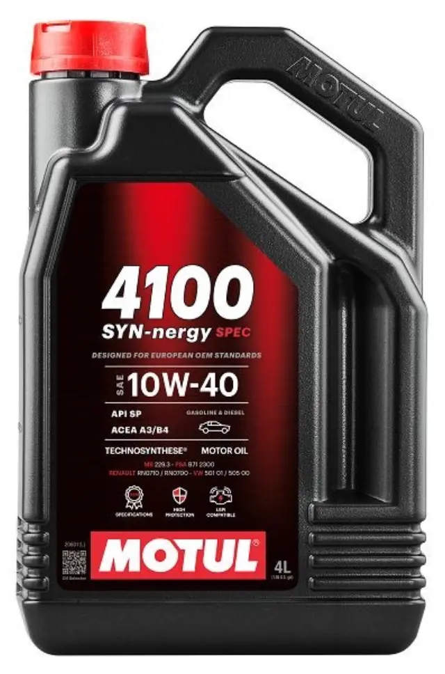 10W40 MOTUL 4100 SYN-nergy 4L spec A3/B4