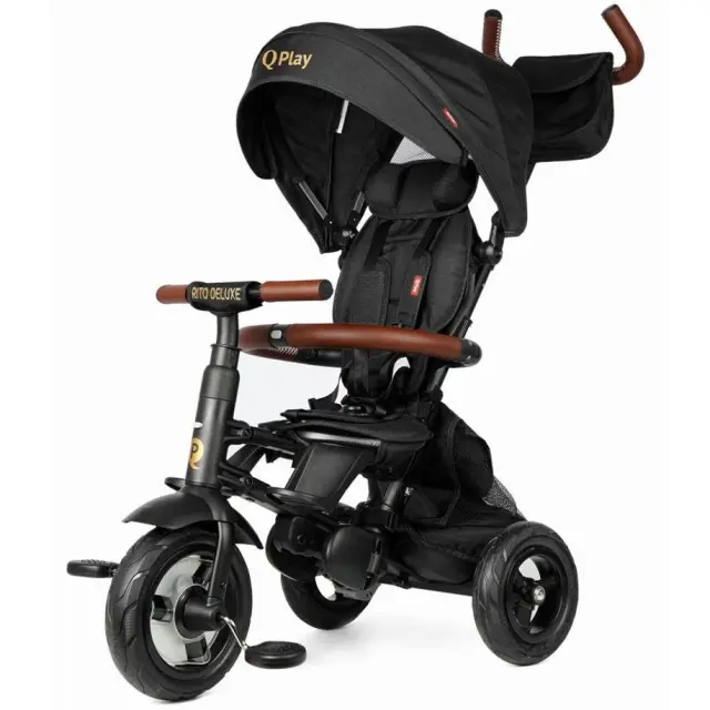 QPlay Rito Deluxe Αναδιπλούμενο Τρίκυκλο Ποδήλατο Grey 10+ Μηνών 2
