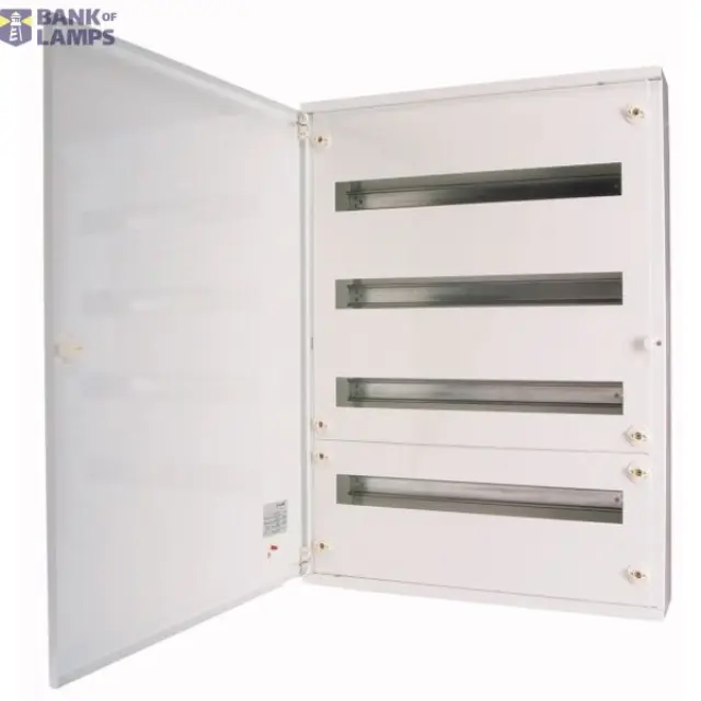 BF-O-3/72-C Complete surface-mounted flat distribution board, white, 24 SU per row, 3 rows, type C