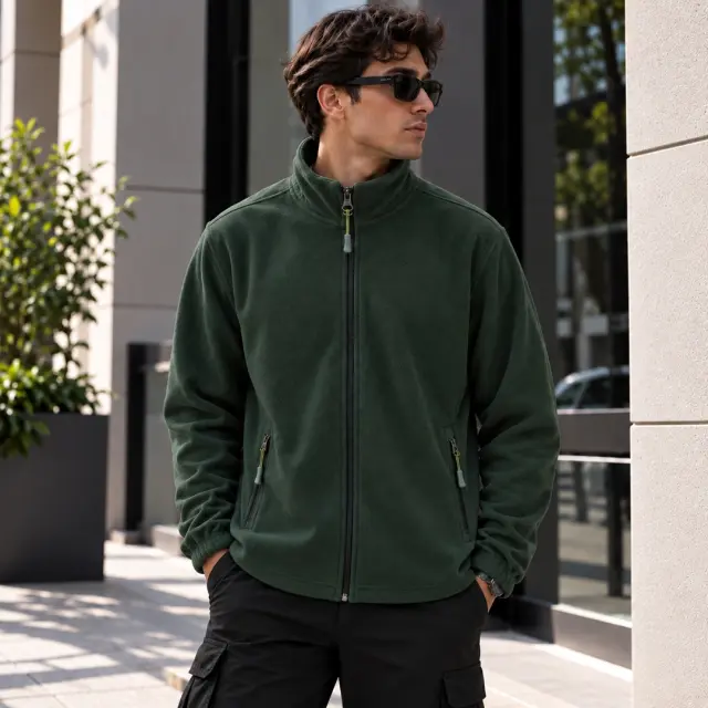 Ζακέτα Fleece Noshame® Πράσινη - 552604 - XXL