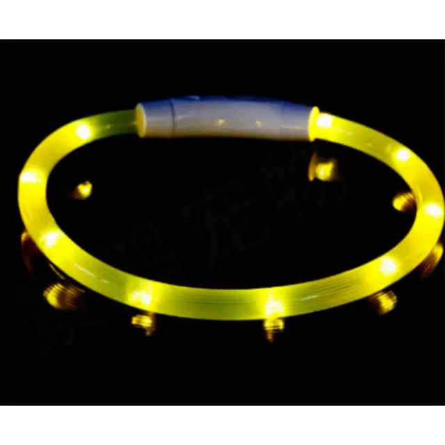 Κολάρο Κατοικιδίου Με Φώς Led - 70cm, ΚΙΤΡΙΝΟ