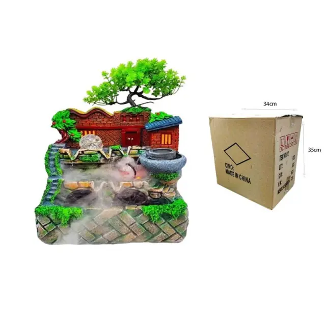 Διακοσμητικό Συντριβάνι Feng Shui - Resin craft bonsai running water ornament 0161044 3