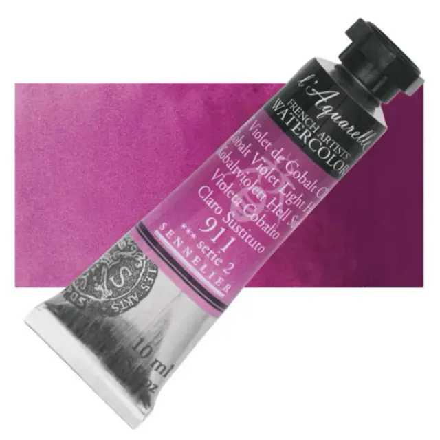 Χρώμα Ακουαρέλας Sennelier l Aquarelle Σωληνάριο 10ml - 911 Cobalt Violet Light Hue