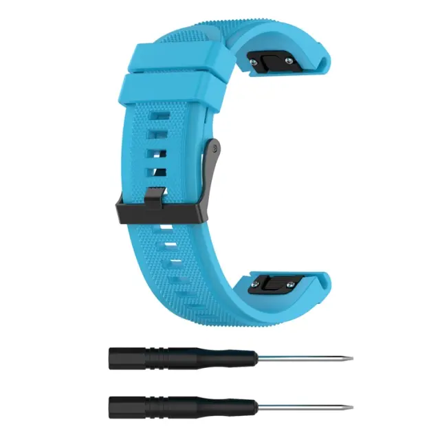 Λουράκι Σιλικόνης για Garmin Fenix 3/5x/3hr/5x Plus/6x/6x Pro/7x/8/9 (51mm)-Sky Blue