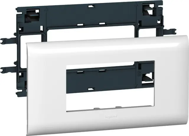 Mosaic support - for adaptable DLP cover depth 85 mm - 4 modules