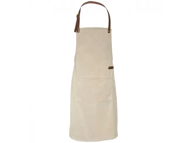 Ποδιά Λαιμού από Καμβά Doxx Amsterdam Washed Canvas Apron με ρυθμιζόμενα λουράκια και διαστάσεις 82x66cm - BeigeC.AP-001-BEIGE