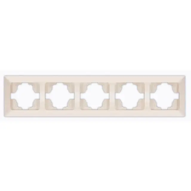 Πλαίσιο 5 Θέσεων Οριζόντιο Μπεζ 36.5x8.2x1.5cm