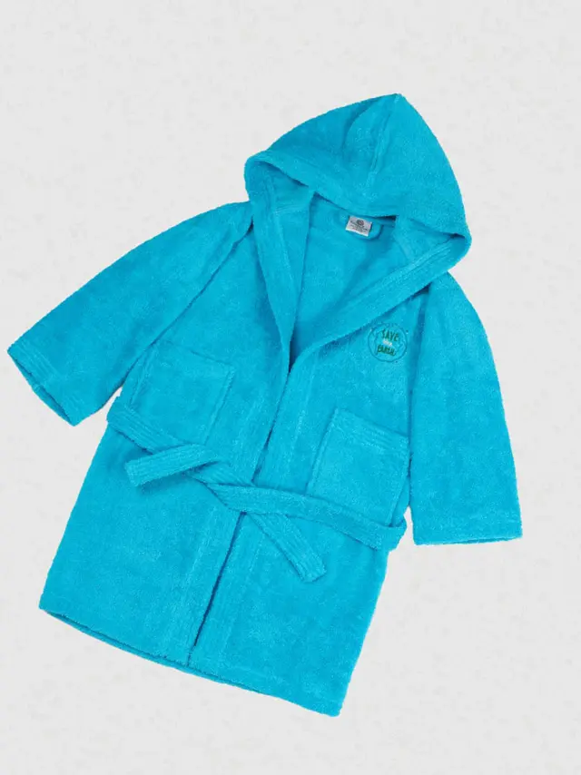 Μπουρνούζι Παιδικό Eco Turquoise Ηλικία 12-14 Sunshine