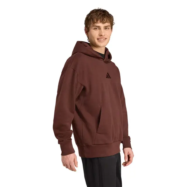 adidas Sportswear Men's All SZN Fleece Hoodie Μπορντό JX5090 (adidas Sportswear) 3