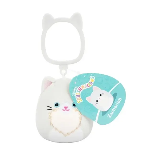 Λούτρινο Squishmallows Μπρελόκ 9 εκ. Zachariah the Cat - JWSQ0618-B