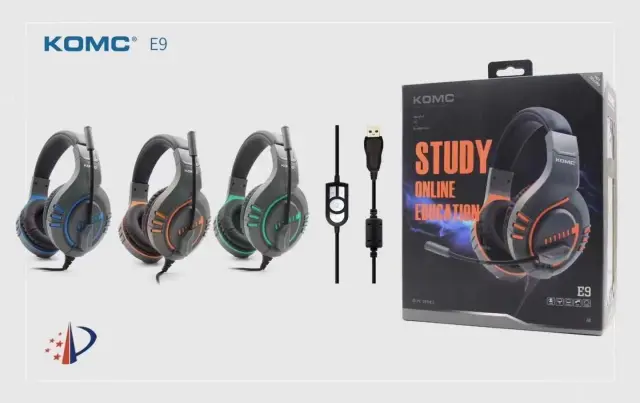 Ενσύρματα ακουστικά Gaming - E9 - KOMC - 302971 - Orange 3
