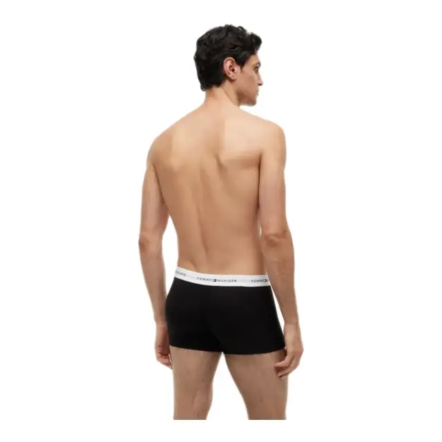 Tommy Hilfiger Ανδρικό Boxer Signature Repeat Logo Waistband - Τριπλό Πακέτο, Χρώμα Μαύρο-Μαύρο-Μαύρο 3