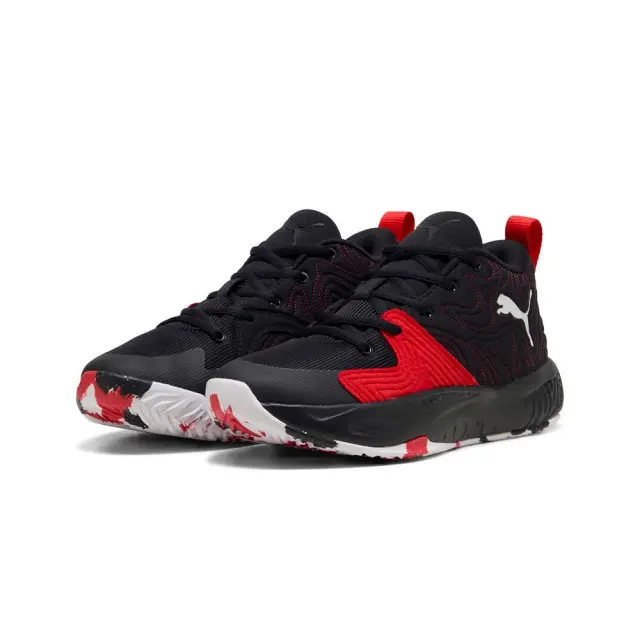 Puma Boy's Court Pro 3 JR Μαύρο - Κόκκινο 314061-06 (Puma) 3