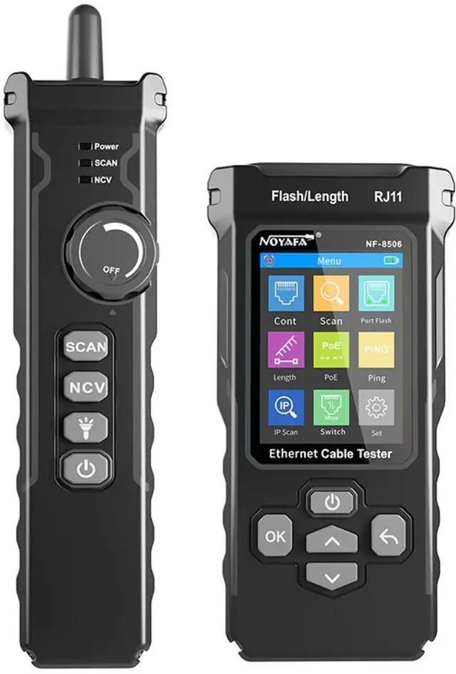 NOYAFA NF-8506 Network cable tester including ping test