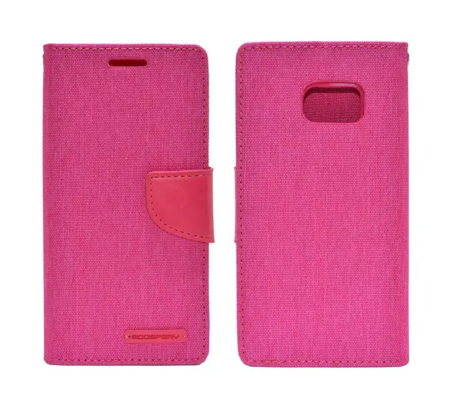 Θήκη Book Goospery Canvas Diary for Samsung SM-G930F Galaxy S7 Ρόζ by Mercury