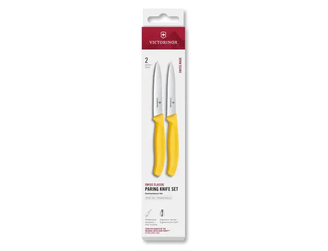 Σετ Μαχαίρια Γενικής Χρήσης Victorinox Swiss Classic με μήκος λεπίδας 10cm - Yellow - 2 τεμάχια6.7798.2C1 2
