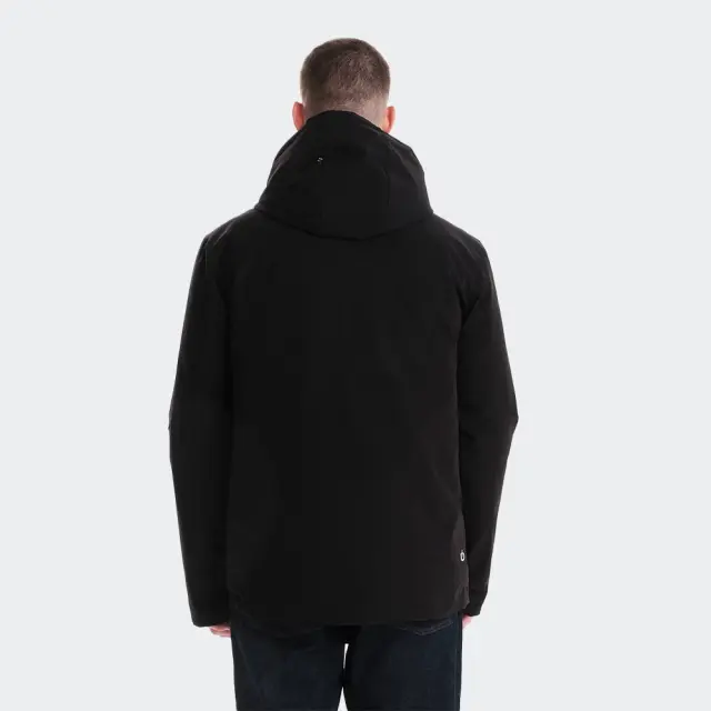 Emerson Men's Hooded Jacket (242.EM10.06-Black) - Μαύρο - S 3