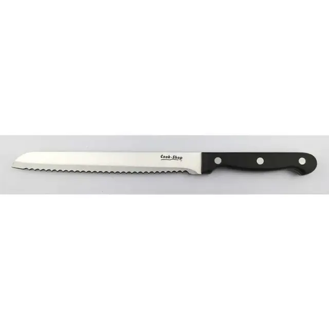 Cook Shop Μαχαίρι Ψωμιού Silver-Black 20cm