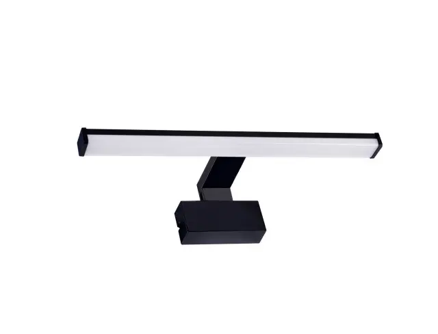 LED ΦΩΤΙΣΤΙΚΟ ΛΟΥΤΡΟΥ ΑΛΟΥΜΙΝΙΟ&PC 60cm 10W IP44 CCT ΜΑΥΡΟ