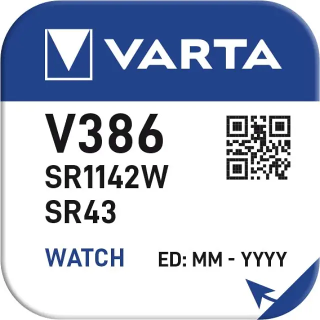 Varta Ρολογιού V386 (1τμχ) 01.007.0042