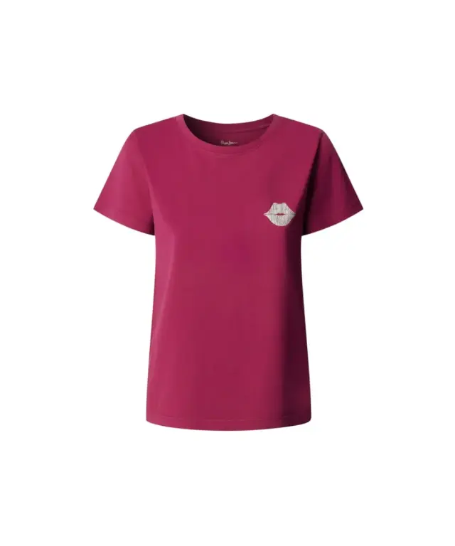 Pepe Jeans - Γυναικείο T-shirt Brule PL5000082-387 Φούξια - XS