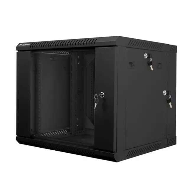 Lanberg Καμπίνα Rack 19" 9U 600X600 Black (WF02-6609-10B)