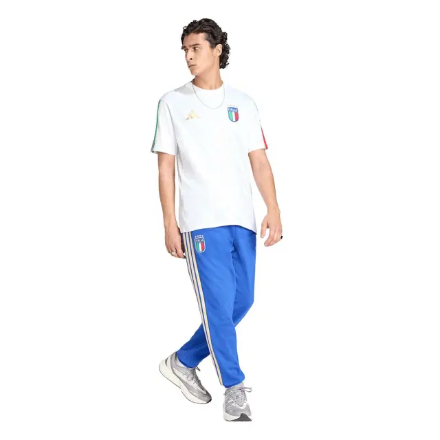 adidas Performance Men's Federazione Italiana Giuoco Calcio DNA Tee Άσπρο KE1217 (adidas Performance) 3