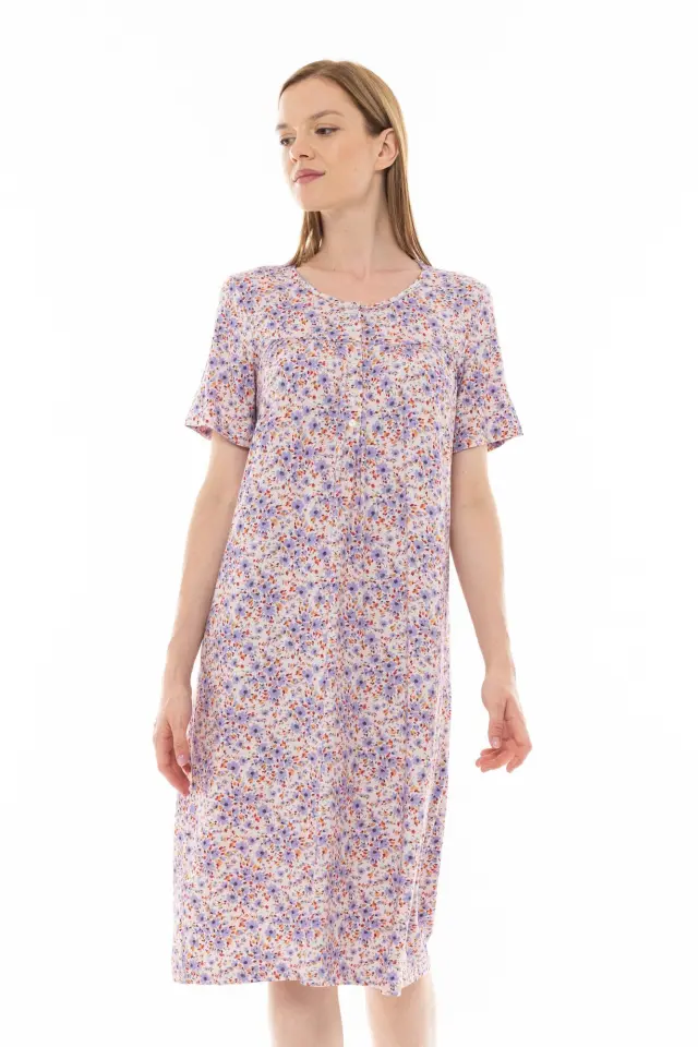 S1255 - Type - NIGHTGOWN CLASSIC VIOLETE FLOWER 2