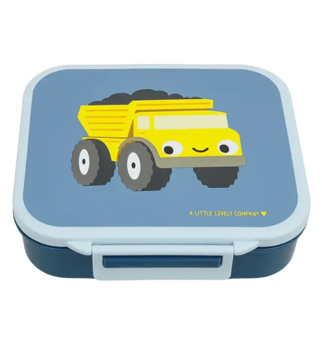 A Little Lovely Company Δοχείο Φαγητού με Χωρίσματα Lunch Box 900 ml - Dumptruck LBDTBU60
