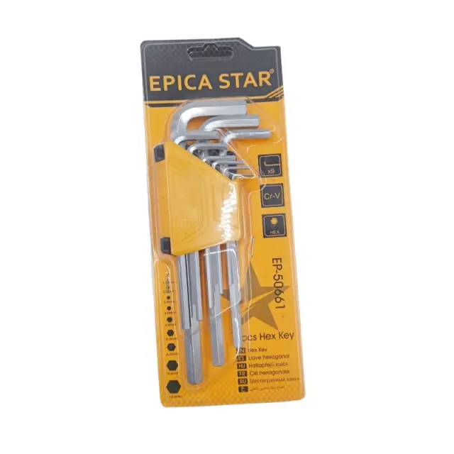 ΚΛΕΙΔΙΑ ALLEN ΣΕ ΣΧΗΜΑ L ΣΕΤ 9ΤΜΧ EPICA STAR EP-50661 2