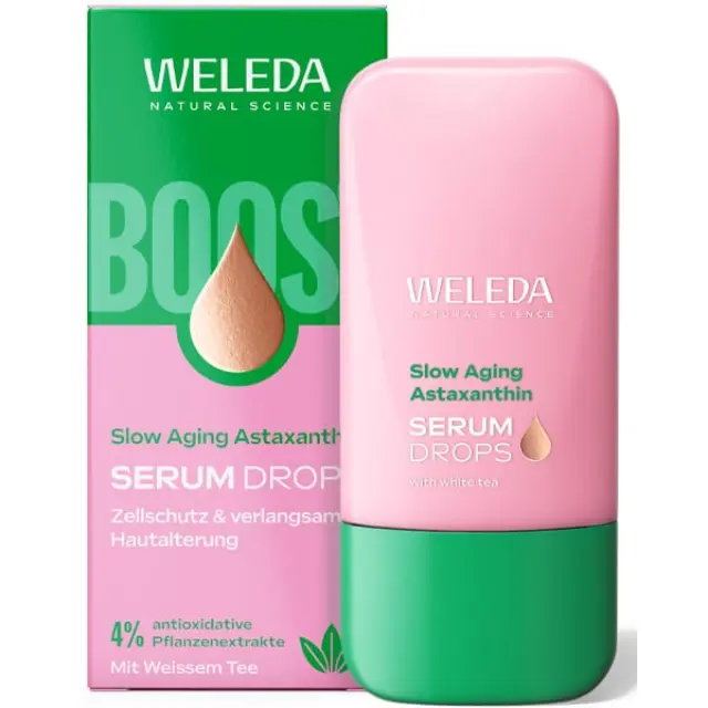 Weleda Slow Aging Astaxanthin Serum Booster Drops Ορός Αντιγήρανσης, 30ml