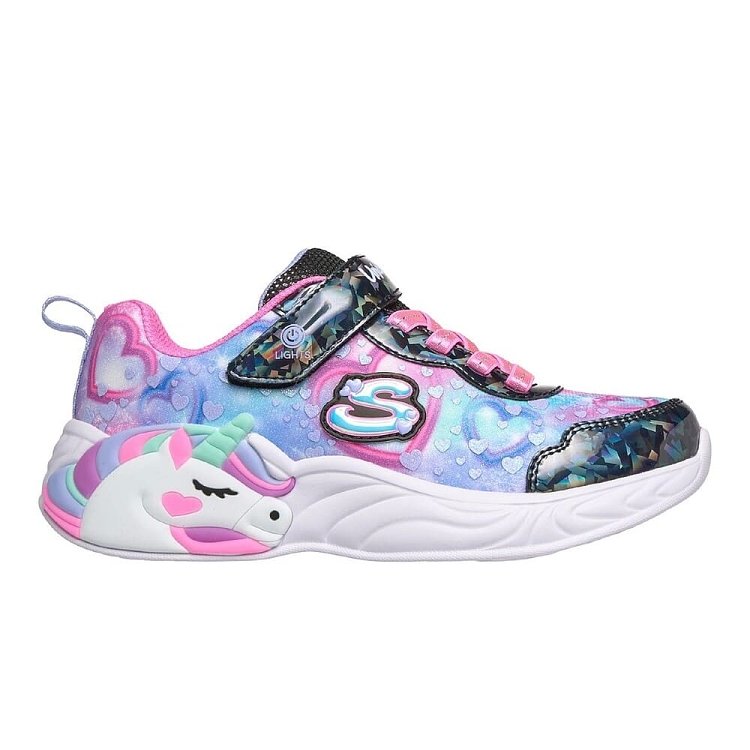 Skechers Girl's S-Lights Unicorn Dreams Heart Sparkles Πολύχρωμο 303063LC-BKMT (Skechers)