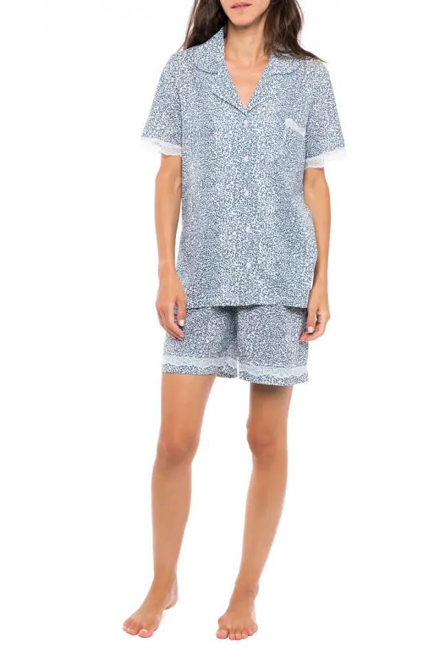 S1178 - Type - PYJAMA SHORTS BLUE LEO
