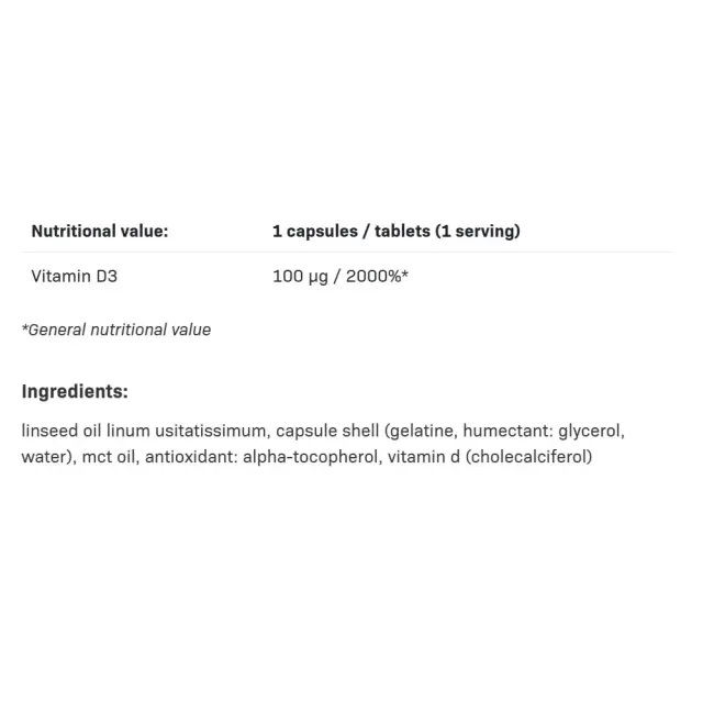 ALLNUTRITION Vit D3, 4000 IU 2