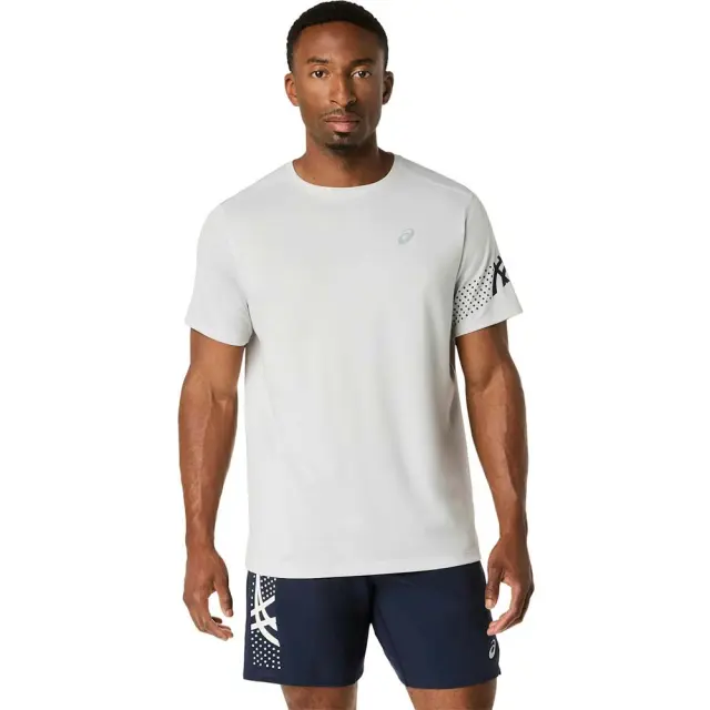 Asics Men's Icon Shortsleeve Top Γκρι Ανοιχτό 2011D458-020 (Asics) - XXLarge