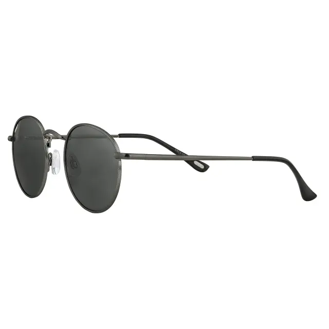 Zippo Sunglasses OB130-33 Γυαλιά Ηλίου Unisex Στρογγυλά Μεταλλικά Γκρι UV400, 1τμχ