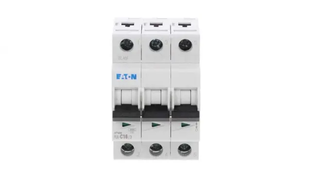 PL6-C16/3 Miniature circuit breaker (MCB), 16 A, 3p, characteristic: C