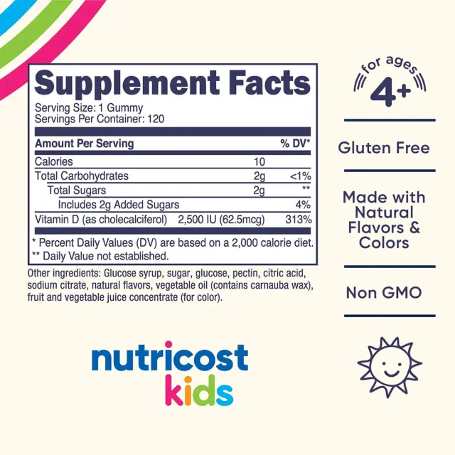 Nutricost Kids Vitamin D3 Gummies 2
