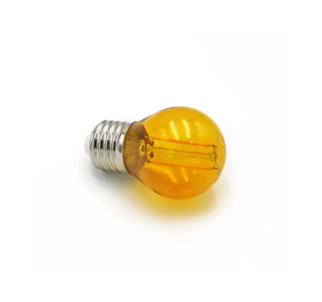LED ΛΑΜΠΑ COG ΣΦΑΙΡΙΚΟ Ε27 2W 230V ΠΟΡΤΟΚΑΛΙ