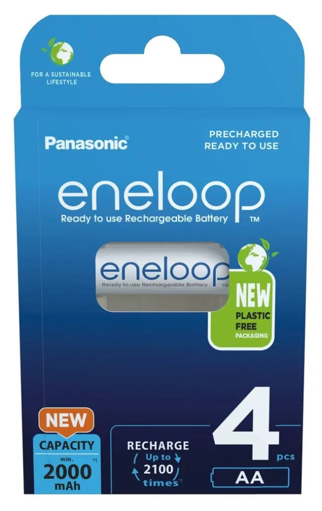 Panasonic Eneloop Επαναφορτιζόμενες Μπαταρίες AA Ni-MH 2000mAh 4τμχ (37941401) (PAN37941401)