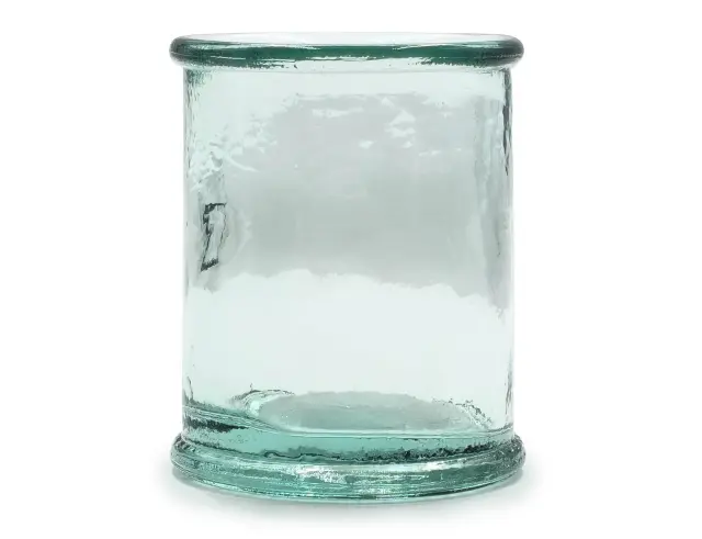 Kηροπήγιο Βάζο Glass Drops Diamante (5244) Aπό 100% ανακυκλωμένο γυαλί, Xωρητικότητας 130ml, Διαστάσεων Ø 7 x Υ 8 cm 5244 2