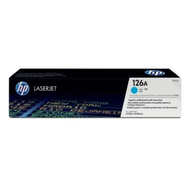 HP 126A Γνήσιο Toner Laser Εκτυπωτή Κυανό 1000 Σελίδων CE311A