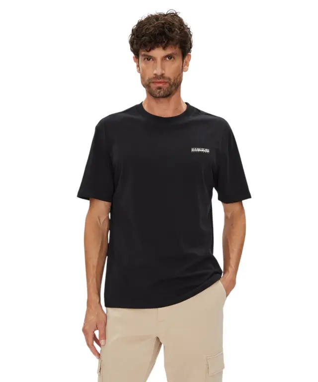 Napapijri - Ανδρικό T-shirt S Smallbox Regular Fit NP0A88TR-941 Μαύρο - M