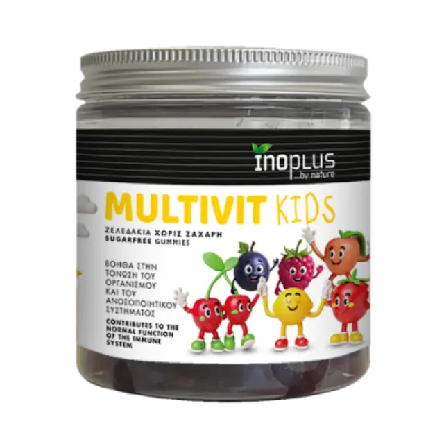 Inoplus MultiVit Kids Πολυβιταμίνη για Παιδιά για Ενίσχυση του Ανοσοποιητικού Tutti Frutti 60 Zελεδάκια