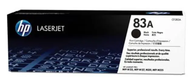 HP Toner 83A LJ PRO M127/125 Black (1.5k) (CF283A) (HPCF283A) HEWLETT PACKARD