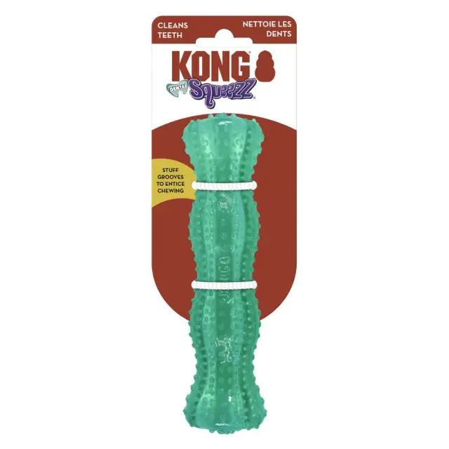 Kong Οδοντικό Παιχνίδι Μάσησης & Ανάκτησης για Σκύλους Squeezz Dental Stick 0x19.7x4.45cm Μονόχρωμο