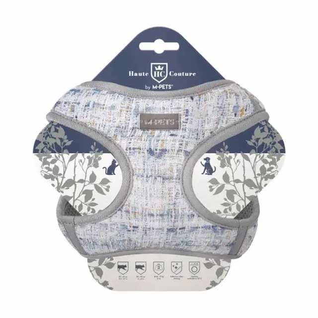 M Pets Haute Couture Γάτας Επιστήθιο A Harness Γκρι Γκρι